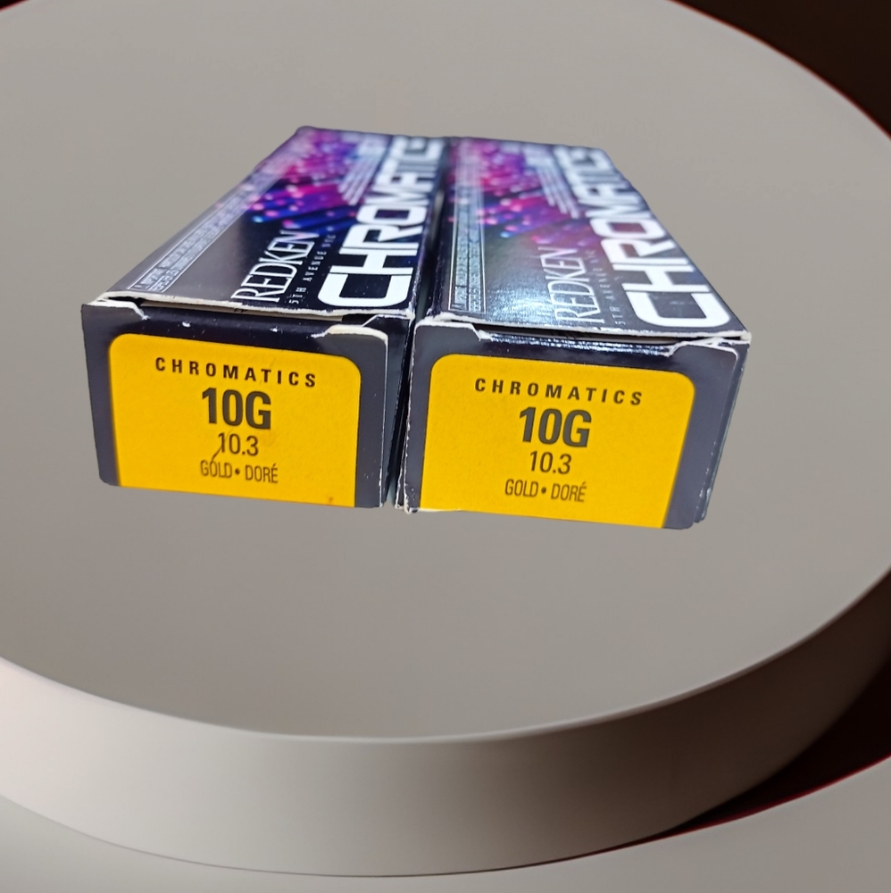 Redken Chromatics 2 Tubes Permanent Ammonia-free Hair Color Light Golden Blonde